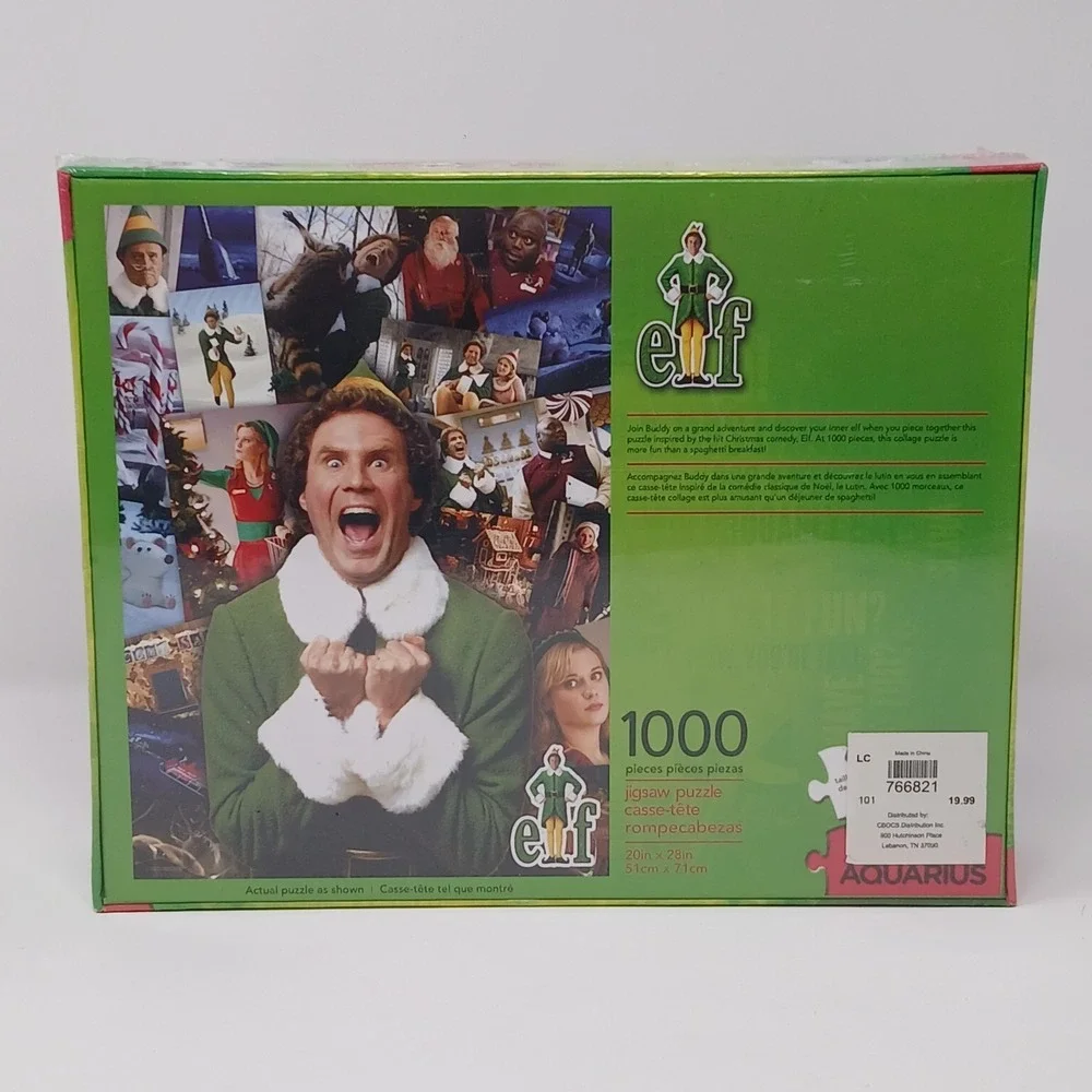 Aquarius‎ Elf 1000 Piece Christmas Puzzle  NEW  SEALED